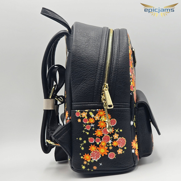 Loungefly Disney Pixar Coco Remember Me Dia de Los Muertos Black Mini Backpack main image 5